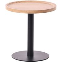 mesa auxiliar aspen madera natural o 40 cm clp