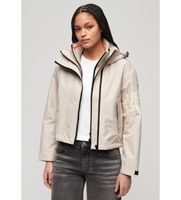 superdry para mujer w5011655a chaqueta cortavientos bordado sd beige xl casual poliester manga larga