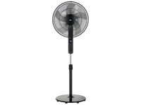 ventilador de pie - ok osf 451226 es 33w 12 velocidades temporizador 12h motor dc inclinacion y altura ajustable negro