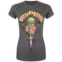guns n roses camiseta manga larga dripping dagger para mujer