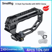 mango superior estilo d smallrig con abrazadera nato con orificios de localizacion de 14 -20 zapata fria para dslr para sony para jaula de camara nikon-5661