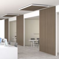 2 paneles de pared madera fonoabsorbentes roble oscuro