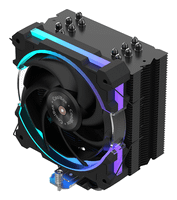 coolbox gaming disipador cpu 6 heatpipes 240w argb