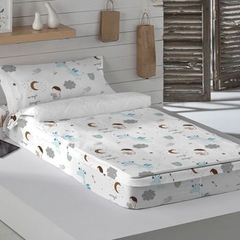 Saco Nordico Con Relleno 100% Algodón Magic Dragon Rot Cama 90 (90x190/200 Cm)