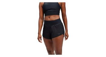 Pantalon corto hoka glide run 4inch negro mujer