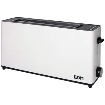 EDM Tostadora Ranura Larga 900W Blanca