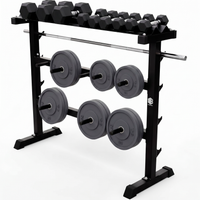 rack de almacenamiento para pesas - soporte reforzado de acero carga max 300kg con espigas de 280mm para discos barras y mancuernas