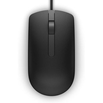 Dell MS116 Ratón Óptico Ambidiestro 1000DPI Negro