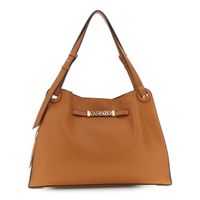 shopper efecto piel de grano grueso con detalle de lettering tan taglia unica