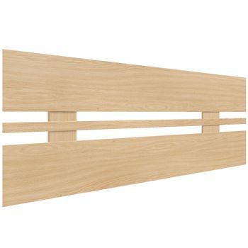 Dhome Cabecero Madera Natural 95cm Horizontal Estilo Ancho Madera Reciclada Dm Herrajes Incluidos (95cm Horizontal Ancho, Madera Natural)