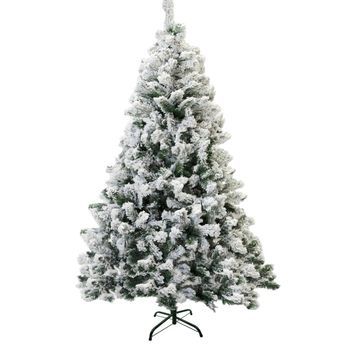Árbol De Navidad Nevado Artificial Con Nieve Pvc Blanco 240cm