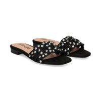 bibi lou sandalias planas mujer - negro talla 38