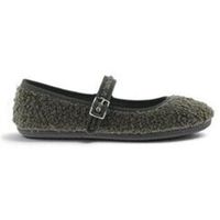 victoria zapatos de tacon oda borreguito kaki para mujer