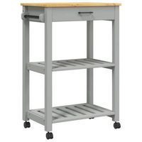 carrito de cocinarestanteria de cocina carrito de servir monza madera maciza de pino 60x40x90 cm