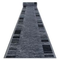 alfombra de pasillo con refuerzo de goma  adagio gris 80x880 cm