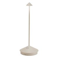 lampara de mesa led pina pro sand recargable y regulable inalambrica color azafran 2200-2700-3000k ip54 12 horas de autonomia