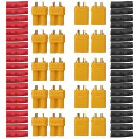 10 pares de conectores macho y hembra uruav xt30u con tubo termorretractil para baterias lipo