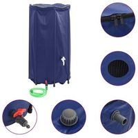 deposito de agua plegable con grifo pvc 380 l vidaxl