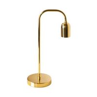lampara de sobremesa space lumit 60w latonado 535x15x30 cm