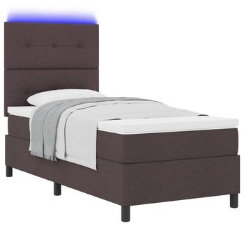 Cama Tapizada 203x83x128 Cm  - Marrón