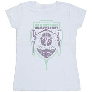 Disney Camiseta manga larga The Mandalorian Fierce Warrior para mujer
