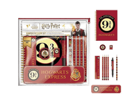 pack merchandising - sherwood diseno plataforma 9 34 1x cuaderno 4x lapices goma de borrar