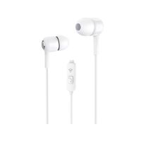 auriculares unico plus con cable jack 35 y microfono integrados color blanco