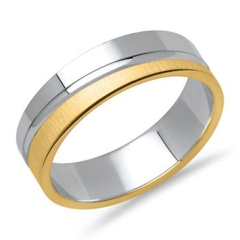 Anillo vivo hombre plata 925 bicolor