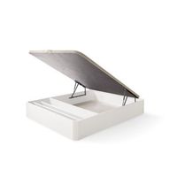 canape con zapatero abatible de madera 150x200 gran capacidad blanco
