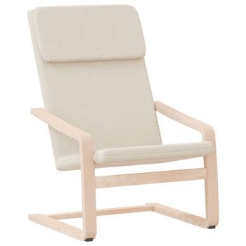 Sillón De Relax | Sillón De Salón | Silla Relax De Tela Color Crema
