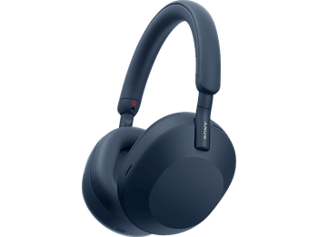 Auriculares inalámbricos - Sony WH1000XM5L, Cancelación ruido (Noise Cancelling), 30h, Hi-Res, Carga Rápida, Con Asistente, Bluetooth, Diadema, Azul