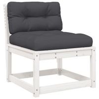 sofa de jardin  sofa de exterior con cojines madera maciza de pino blanco
