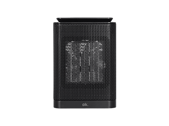Calefactor cerámico - ok. OFH 1521521 B ES, 1500 W, Control táctil, 45dB, Apagado automático, ABS, Negro