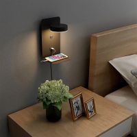 lampara led de pared moderna con interruptor puerto de carga usb luces de pared para pasillo dormitorio mesita de noche candelabro de decoracion color blanco y negro 9w apliques de luz para