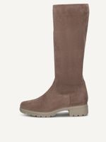 caprice boots brown made of textiles with block heel size 41