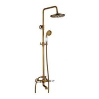 columna de ducha para banera retro florina dorado envejecido