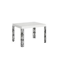 mesa extensible 80x120204 cm ghibli fresno blanco estructura antracita