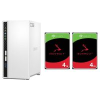 qnap ts-233 servidor nas2x seagate ironwolf nas 35 4tb sata 3