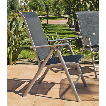 Pack 4 Sillones Plegables Multiposición Para Exterior