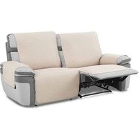 cubre sofa acolchado slam repelente a liquidos para sofa de 3 plazas beige
