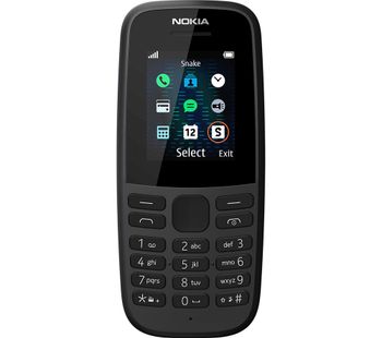 Nokia 105 5th Edition - 4 MB, Black, Black