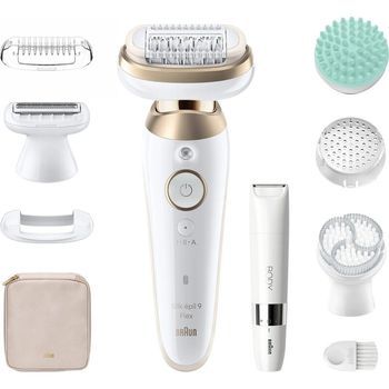 Braun Silk-épil 9 Flex Skinspa 9-481 3d Oro, Blanco