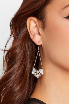 Pendientes Dorados Largos Strass, Mujer Curvy Y Tallas Grandes, Yours