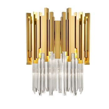 Lámpara De Pared Cristal App602-w Gold