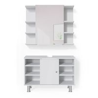 conjunto de muebles de bano fynn 2 partes armario bajo 80 cm vicco