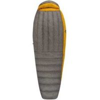 sea to summit saco de dormir spark spiv - long left zip gris oscuro - amarillo