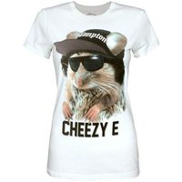 goodie two sleeves camiseta cheezy e para mujer