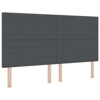 cabeceropanel de cabecero gris oscuro 180 cm tela de pana