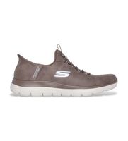 skechers para mujer 150254 zapatillas slip-ins summits unknown trail marron 41 tela plano cordones casual