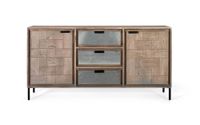 aparador fabricado en madera de acacia y metal 160cm